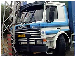 Electric Pole Hit by a Truck